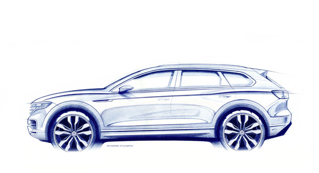 Novo VW Touareg acelera para Pequim