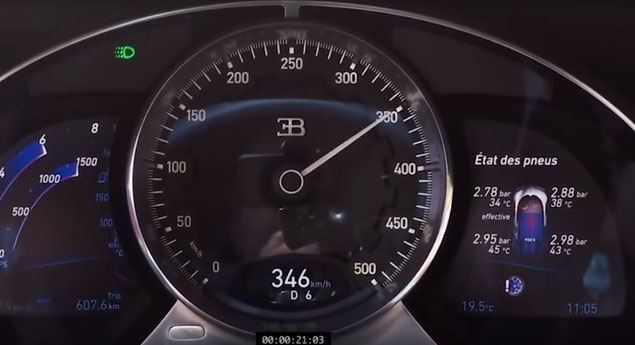 Comprove a vertiginosa aceleração do Bugatti Chiron