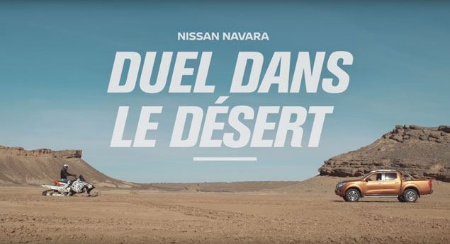 Nissan Navara enfrenta mota da neve… no deserto!