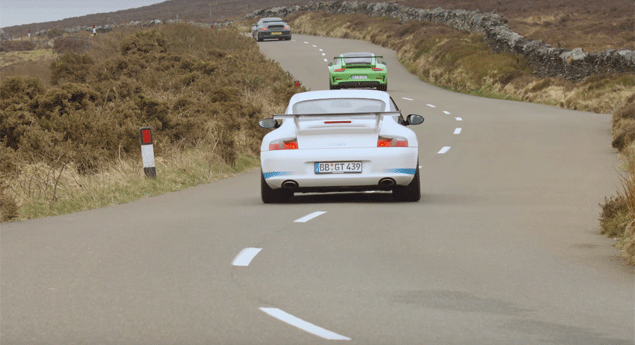 Família 911 GT3 RS invade Isle of Man