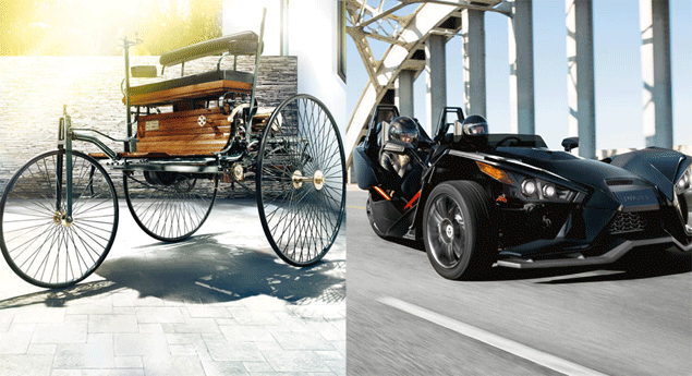 Triciclo, o veículo precursor do automóvel