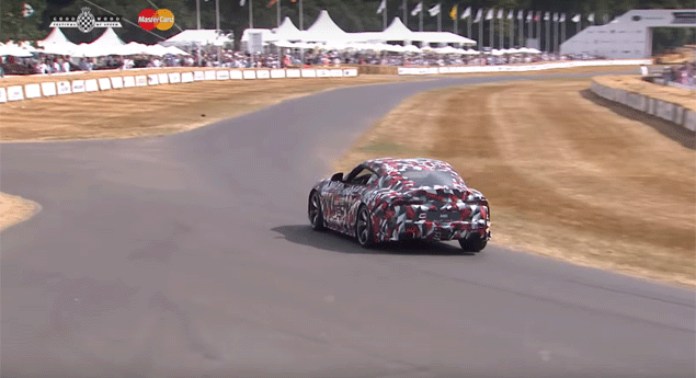 Novo Toyota Supra já acelera na rampa de Goodwood