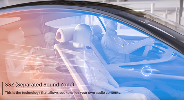 Tecnologia da Hyundai divide o som a bordo
