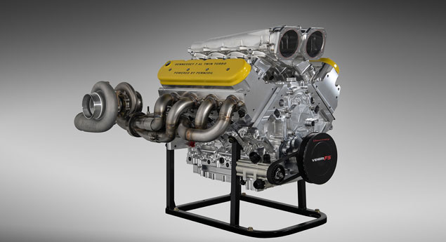 Henessey apresenta o motor do Venom F5 com 1600cv