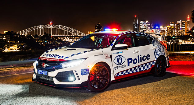 Honda Civic Type R na Polícia Australiana