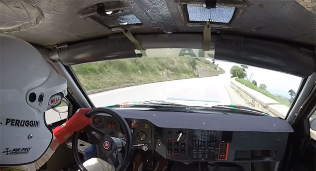 Rampa Siciliana a bordo do Lancia Delta S4 (vídeo)