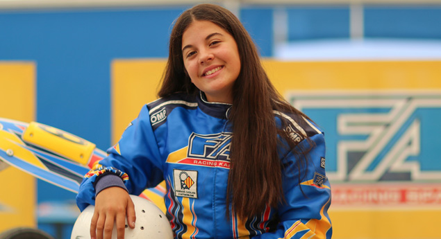 Piloto portuguesa de 14 anos em destaque no Campeonato de Espanha de Karting