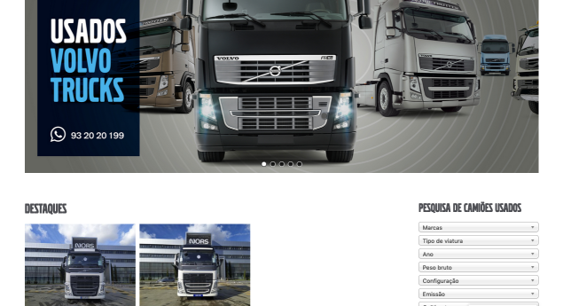 Volvo Trucks. Novo site de usados já está online em Portugal