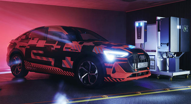 Audi desenvolve sistema de carregamento de veículos elétricos