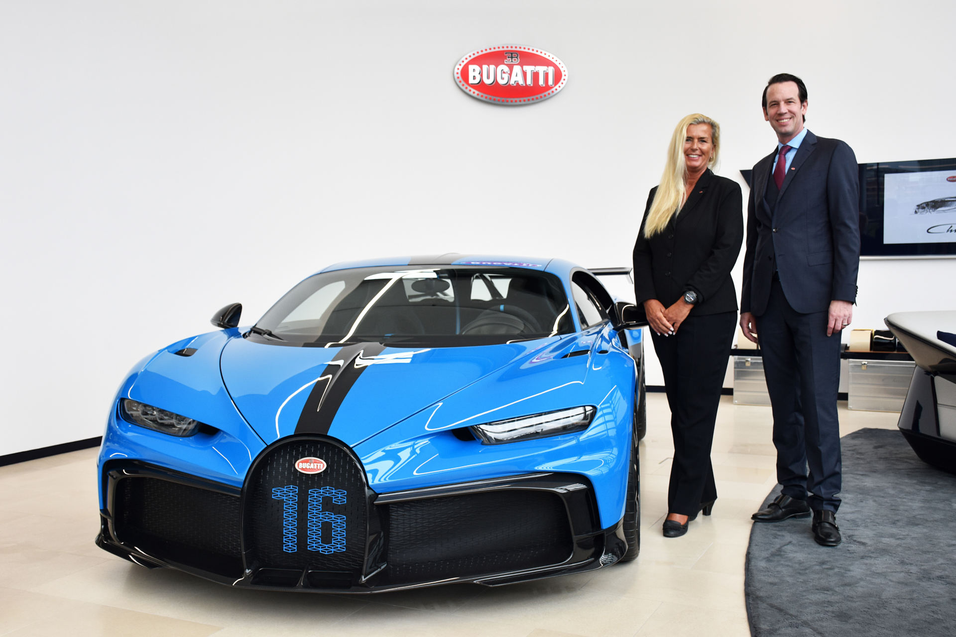 O Bugatti Chiron Pur Sport na sua passagem por Zurique 