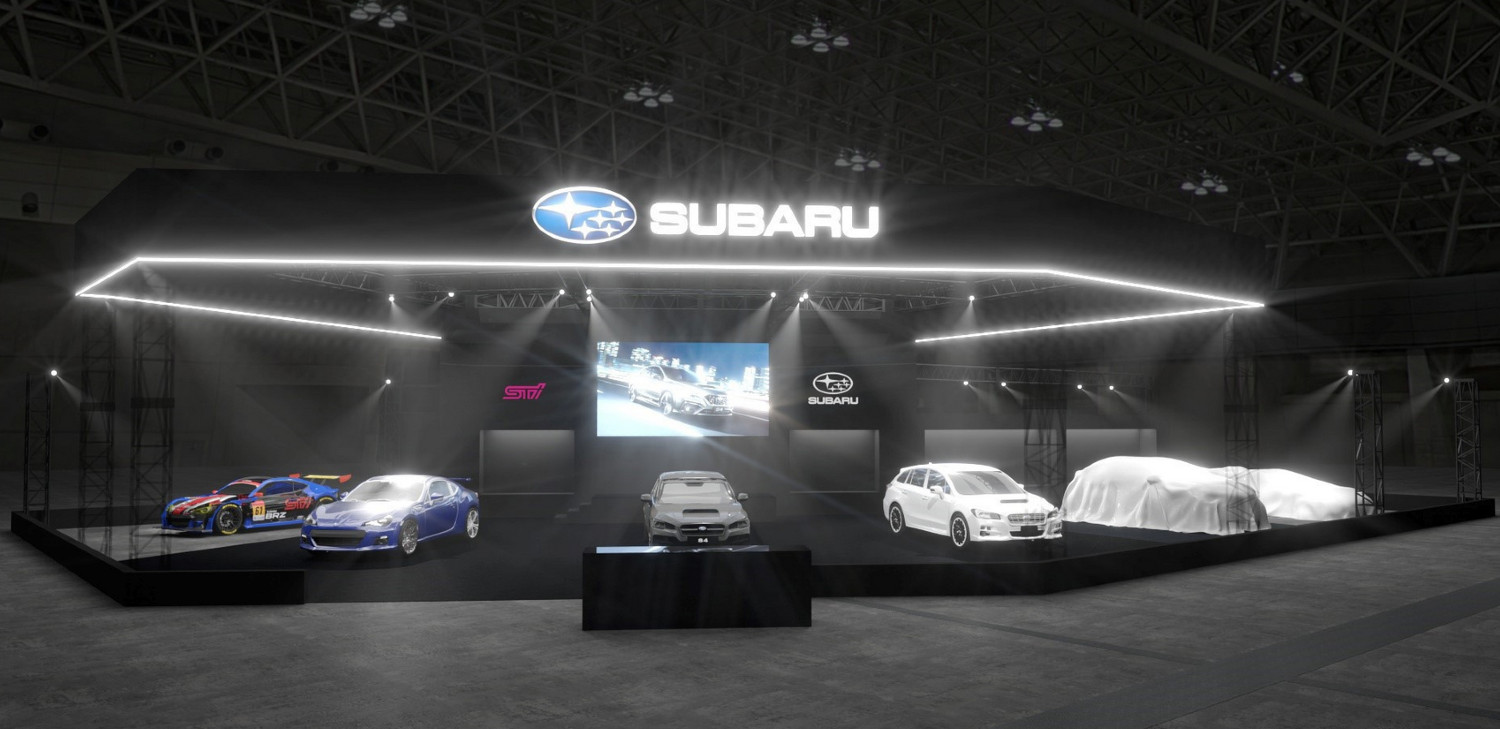 O expositor da Subaru no Salão Automóvel de Tóquio de 2022