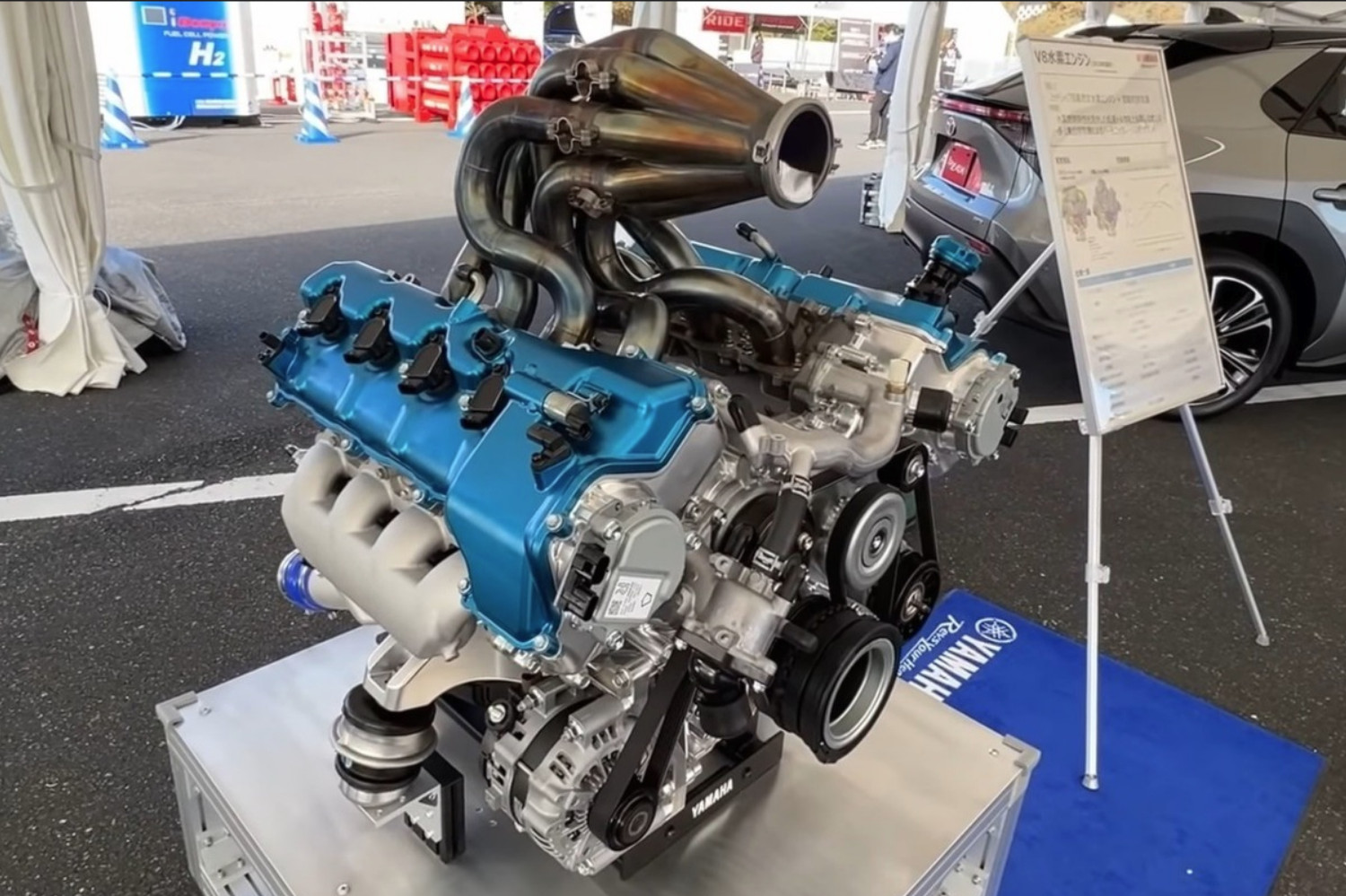O V8 revolucionário apresentado pela Yamaha