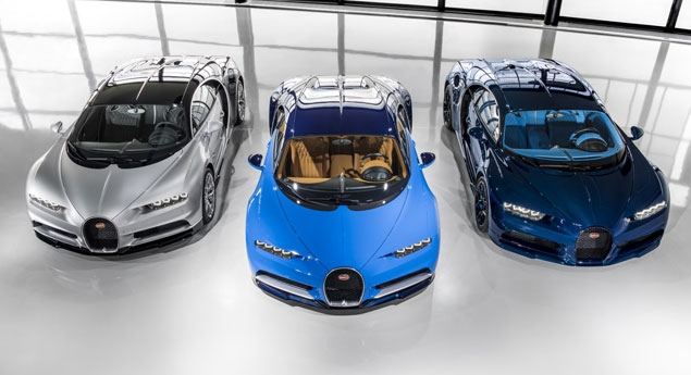 Bugatti produziu 70 unidades do Chiron em 2017
