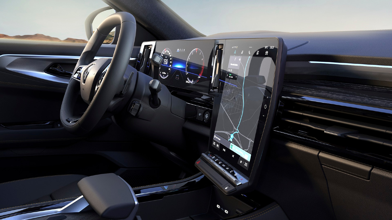 O generoso ecrã OpenR é um dos elementos de destaque no interior do Renault Austral agora desvendado