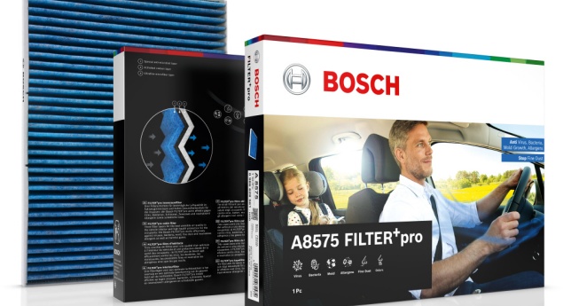 Novos filtros de habitáculo da Bosch protegem dos vírus e do mofo