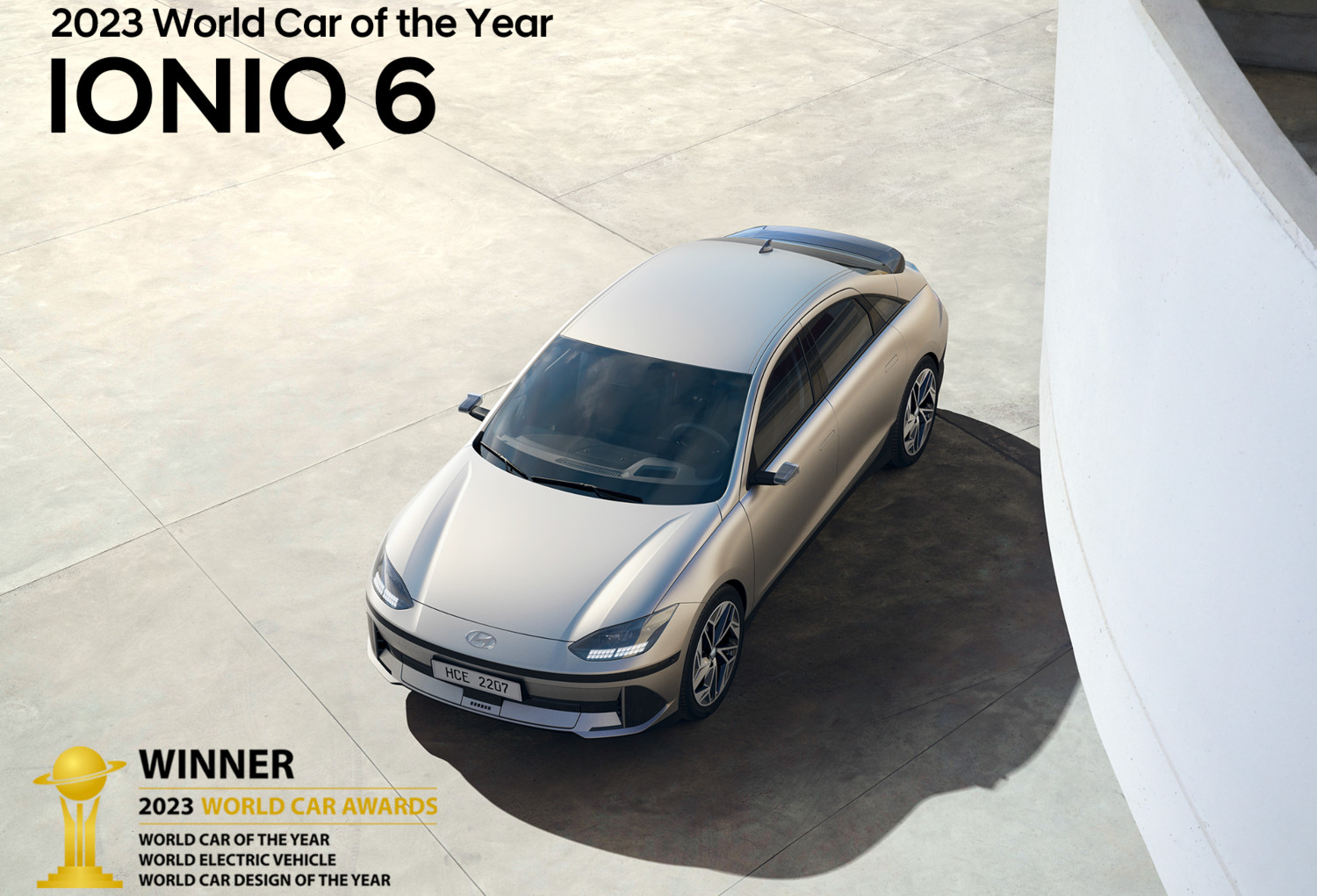 O Hyundai Ioniq 6 não se limitou a conquistar a distinção de 'World Car of the Year 2022', como arrecadou os restantes galardões para os quais estava nomeado