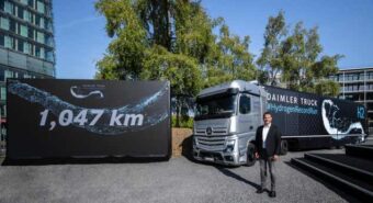 Mercedes-Benz GenH2 Truck bate recorde de autonomia para camiões a hidrogénio